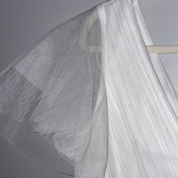 Ever Pretty White Wedding Dress with Sheer Sleeves long in length. Very pretty! - Picture 9 of 15